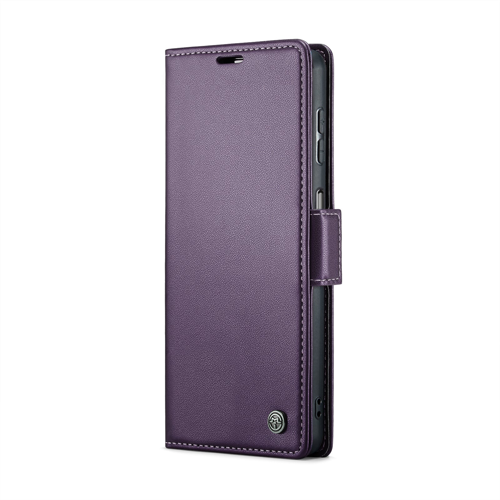 For Samsung Galaxy A16 5G / A16 4G Case CASEME 023 Series RFID Blocking Glossy Stand Phone Cover - Purple For Samsung Galaxy A16 5G / A16 4G Case CASEME 023 Series RFID Blocking Glossy Stand Phone Cover - Purple